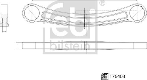 Febi Bilstein 176403 - Neatkarīgās balstiekārtas svira, Riteņa piekare www.autospares.lv