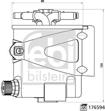 Febi Bilstein 176594 - Degvielas filtrs www.autospares.lv