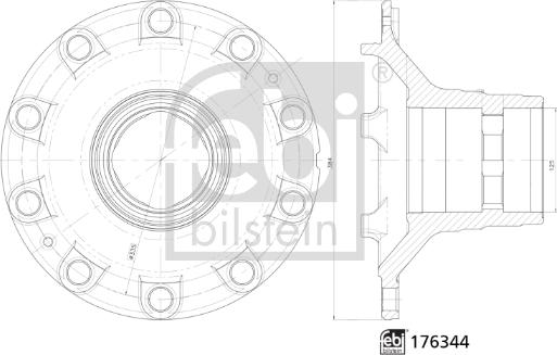 Febi Bilstein 176344 - Wheel Hub www.autospares.lv