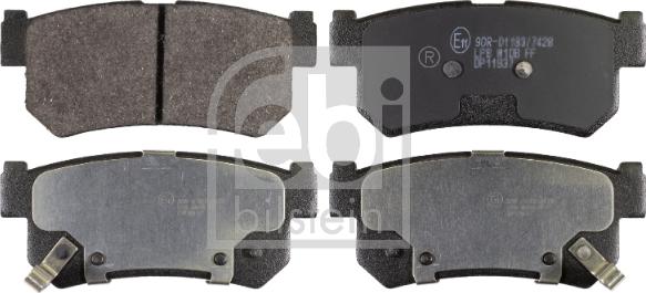 Febi Bilstein 170638 - Brake Pad Set, disc brake www.autospares.lv