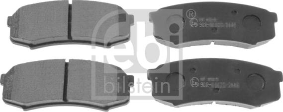 Febi Bilstein 170626 - Brake Pad Set, disc brake www.autospares.lv