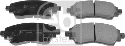 Febi Bilstein 170264 - Тормозные колодки, дисковые, комплект www.autospares.lv