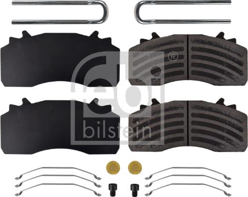 Febi Bilstein 171240 - Brake Pad Set, disc brake www.autospares.lv