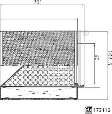 Febi Bilstein 173116 - Gaisa filtrs www.autospares.lv
