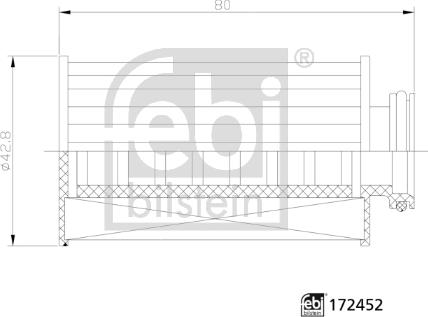 Febi Bilstein 172452 - Karbamīda filtrs www.autospares.lv