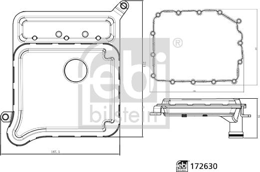 Febi Bilstein 172630 - Hidrofiltrs, Automātiskā pārnesumkārba www.autospares.lv