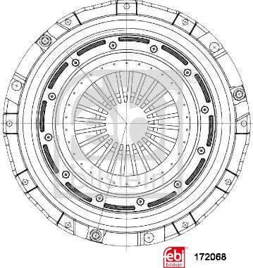 Febi Bilstein 172068 - Sajūga piespiedējdisks www.autospares.lv