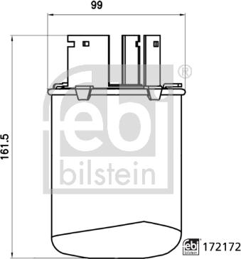 Febi Bilstein 172172 - Degvielas filtrs www.autospares.lv