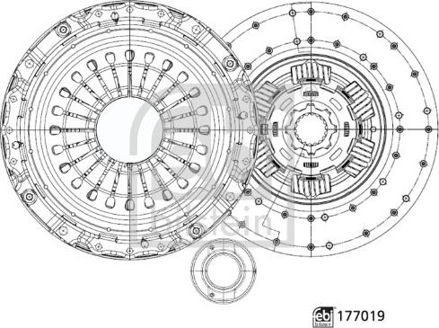 Febi Bilstein 177019 - Clutch Kit www.autospares.lv