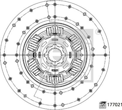 Febi Bilstein 177021 - Sajūga disks www.autospares.lv