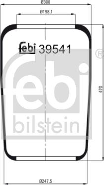 Febi Bilstein 39541 - Pneimoatsperes spilvens, Pneimopiekare autospares.lv