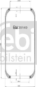 Febi Bilstein 39149 - Pneimoatsperes spilvens, Pneimopiekare www.autospares.lv