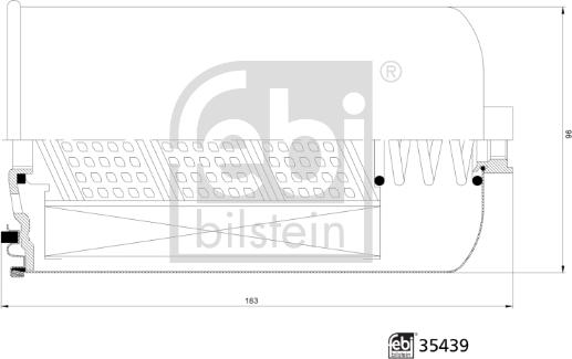 Febi Bilstein 35439 - Degvielas filtrs www.autospares.lv