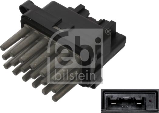 Febi Bilstein 38645 - Rezistors, Salona ventilators www.autospares.lv