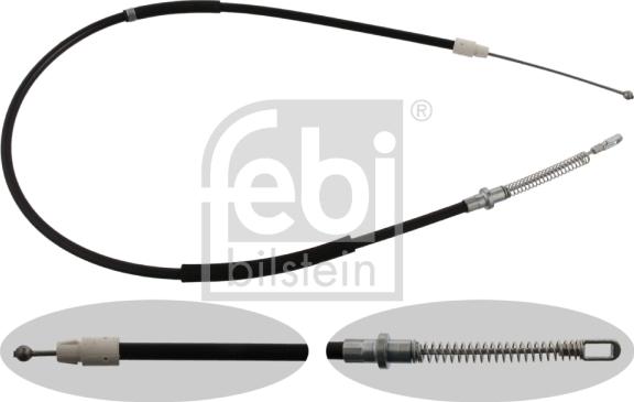 Febi Bilstein 37273 - Cable, parking brake www.autospares.lv