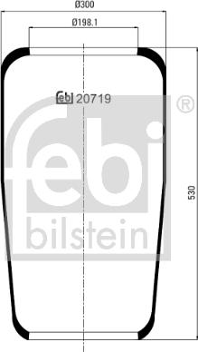 Febi Bilstein 20719 - Pneimoatsperes spilvens, Pneimopiekare autospares.lv