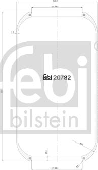 Febi Bilstein 20782 - Pneimoatsperes spilvens, Pneimopiekare www.autospares.lv