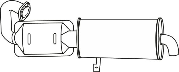 Fenno P9667CAT - Катализатор www.autospares.lv