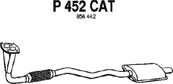 Fenno P452CAT - Catalytic Converter www.autospares.lv