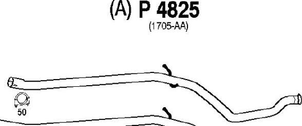 Fenno P4825 - Izplūdes caurule www.autospares.lv