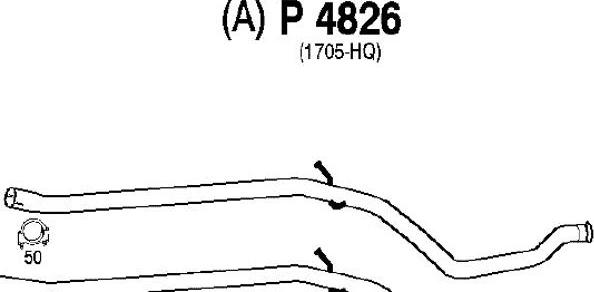 Fenno P4826 - Izplūdes caurule www.autospares.lv