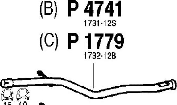 Fenno P4741 - Izplūdes caurule www.autospares.lv