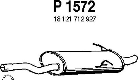 Fenno P1572 - Izplūdes gāzu trokšņa slāpētājs (pēdējais) www.autospares.lv