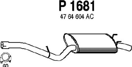 Fenno P1681 - End Silencer www.autospares.lv