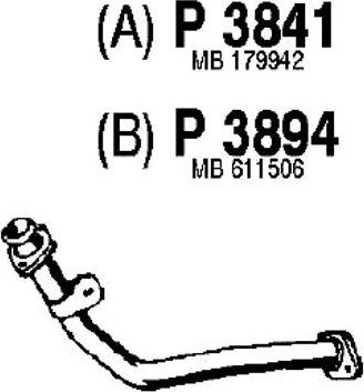 Fenno P3841 - Izplūdes caurule www.autospares.lv