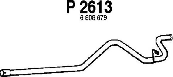 Fenno P2613 - Izplūdes caurule autospares.lv