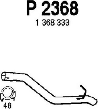 Fenno P2368 - Izplūdes caurule www.autospares.lv