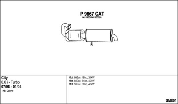 Fenno SM801 - Система выпуска ОГ www.autospares.lv