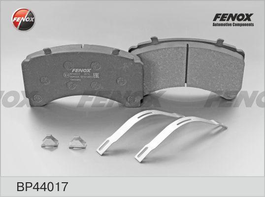 Fenox BP44017 - Тормозные колодки, дисковые, комплект www.autospares.lv