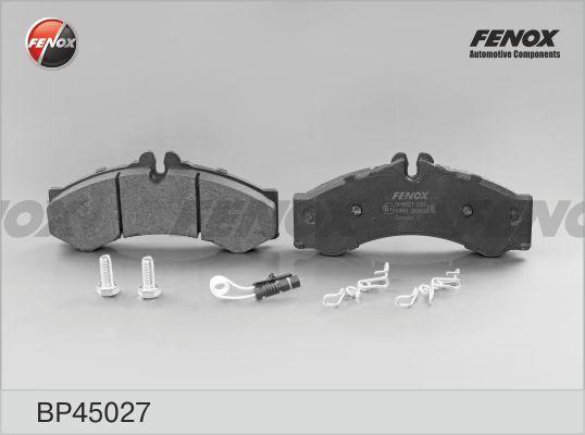 Fenox BP45027 - Тормозные колодки, дисковые, комплект www.autospares.lv