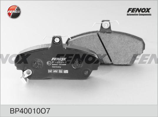 Fenox BP40010O7 - Тормозные колодки, дисковые, комплект www.autospares.lv