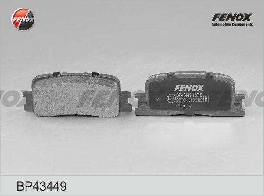 Fenox BP43449 - Bremžu uzliku kompl., Disku bremzes autospares.lv