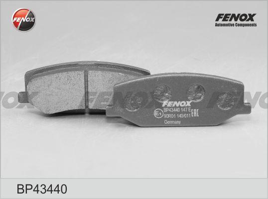 Fenox BP43440 - Bremžu uzliku kompl., Disku bremzes www.autospares.lv