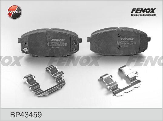 Fenox BP43459 - Тормозные колодки, дисковые, комплект www.autospares.lv