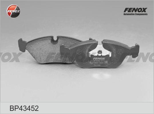 Fenox BP43452 - Brake Pad Set, disc brake www.autospares.lv