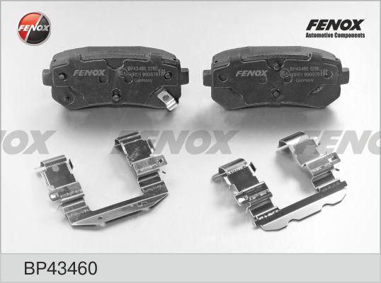 Fenox BP43460 - Тормозные колодки, дисковые, комплект www.autospares.lv