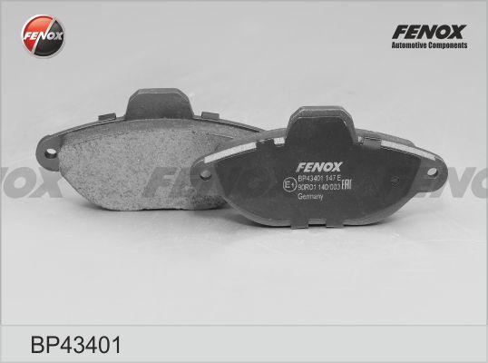 Fenox BP43401 - Bremžu uzliku kompl., Disku bremzes www.autospares.lv