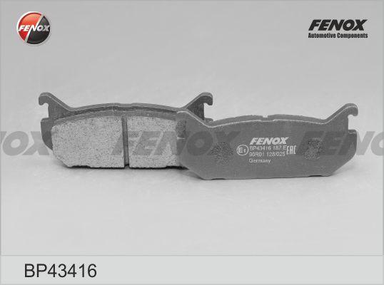 Fenox BP43416 - Bremžu uzliku kompl., Disku bremzes www.autospares.lv