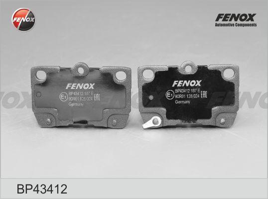 Fenox BP43412 - Bremžu uzliku kompl., Disku bremzes autospares.lv