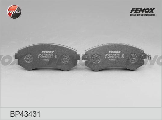 Fenox BP43431 - Тормозные колодки, дисковые, комплект www.autospares.lv