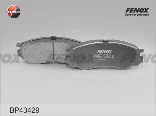 Fenox BP43429 - Bremžu uzliku kompl., Disku bremzes www.autospares.lv