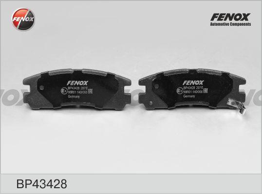 Fenox BP43428 - Тормозные колодки, дисковые, комплект www.autospares.lv