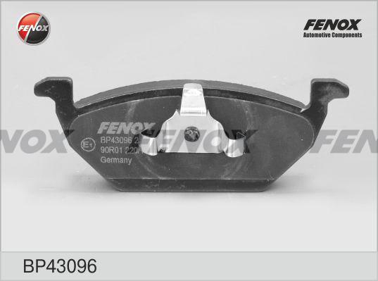 Fenox BP43096 - Тормозные колодки, дисковые, комплект www.autospares.lv