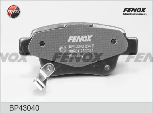 Fenox BP43040 - Bremžu uzliku kompl., Disku bremzes autospares.lv