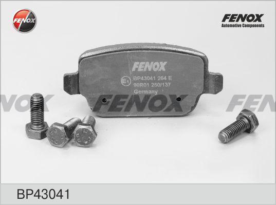 Fenox BP43041 - Bremžu uzliku kompl., Disku bremzes autospares.lv