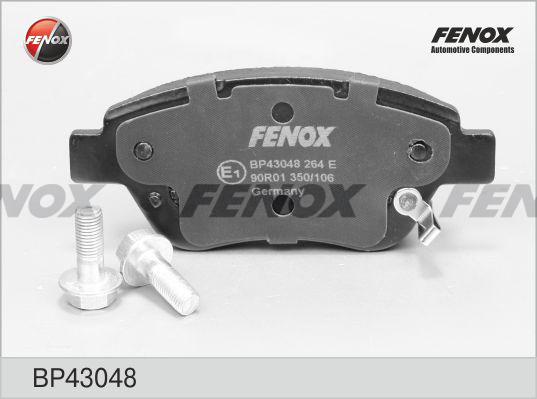 Fenox BP43048 - Тормозные колодки, дисковые, комплект www.autospares.lv